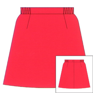 *Microfibre Plain Paneled Netball Skirt
