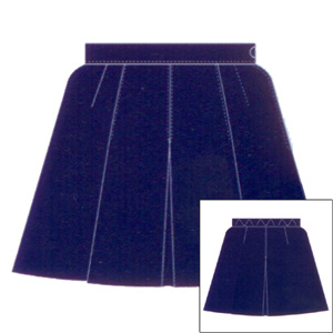*Microfibre Knife & Front Inverted Pleated Netball Skirt