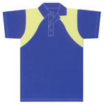 *Childrens Pique Knit Short Sleeved Polo with Contrasting Panels